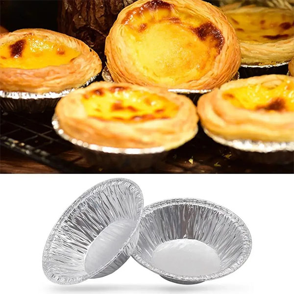 Disposable Tart Pans Mini Tart Cup Apple Round Mold Tray Tins