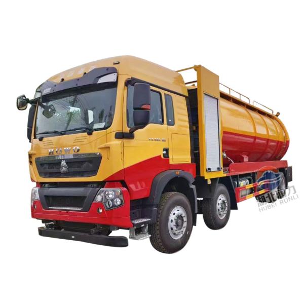 Cheap SINOTRUCK HOWO 8*4 33000 Liters  Cleaning   Sewage Suction Truck    Vacuum tank  Truck   Sludge Truck for sale