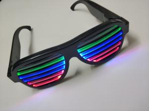 Best 2019Hot Sales New Style Voice-Activated LED flashing glasses Multi Colors Led RechargeableEye Glasses Led Party Glasses wholesale