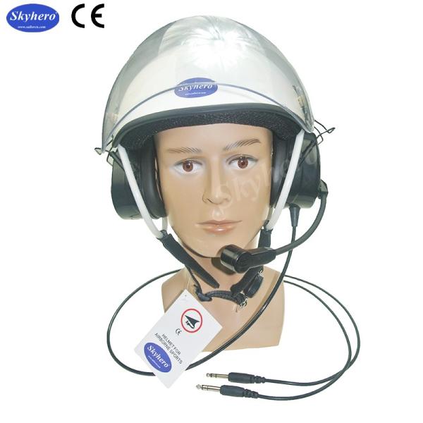 Best noise cancel Paramotor helmet with full headset EN966 standard Paramotoring Standard GA Dual plug6.3-5.2mm