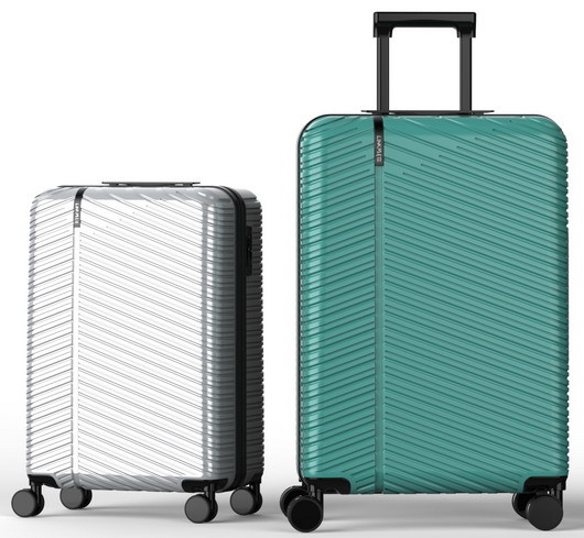 Original Design ABS Luggage 3Pcs-Set Elegant Plane Wheels Internal Combination Lock