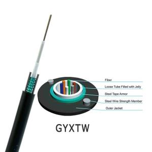 Communication GYXTW 8 Core Armoured Fibre Optic Cord Optical Fiber Cable