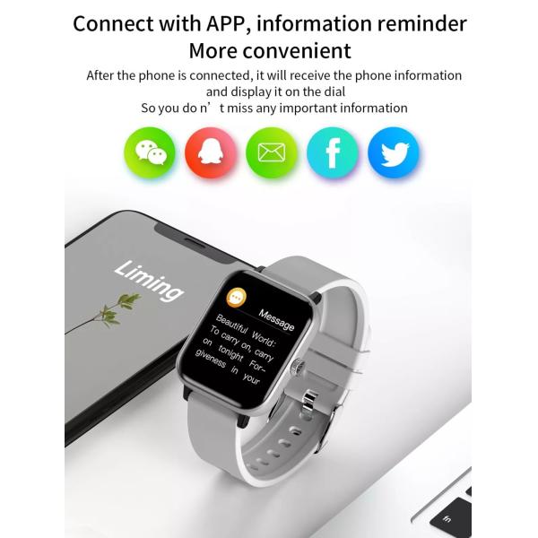 Fashionable Screen Blood Pressure Blood Oxgen Tracking Suit for Men Women H11 Smartwatch