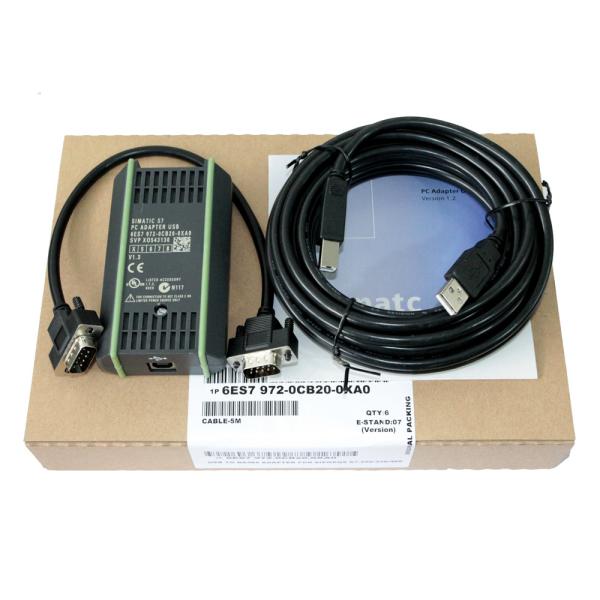 Cheap S7-300 S7-400 PLC Programming Cable 6ES7 972-0CB20-0XA0 PC/MPI+ USB/PPI+ for sale