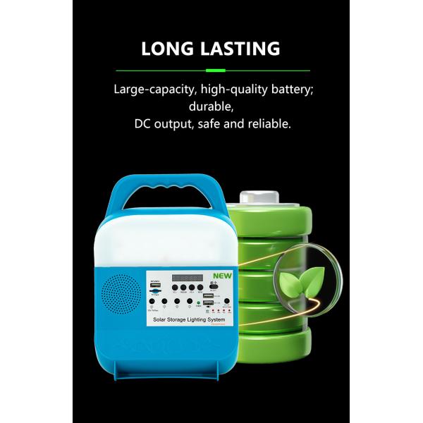 45W solar panel IP65 Solar LED Home Light ABS Material -20℃-60℃ Working Temperature Portable Power Stations Solar