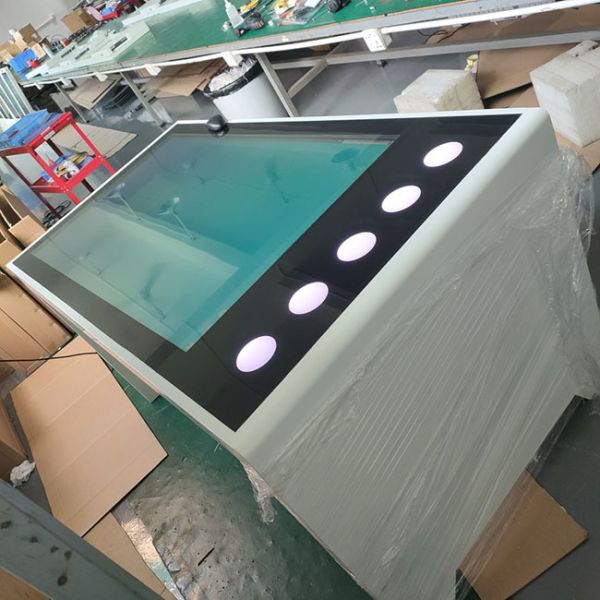 55-Inch Rectangular Self-Service Smart Terminal Touch Coffee Table All-in-One Entertainment Interactive Touch Screen Table Price