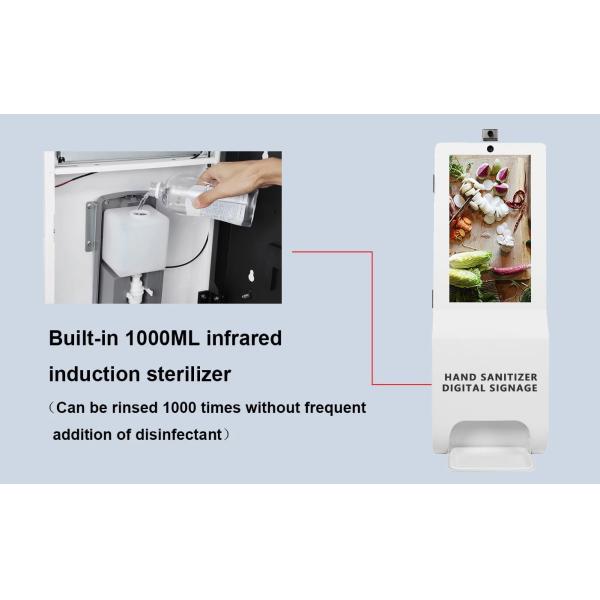 Automatic Wall Mounted 21.5 Inch Hand Sanitizer Digital Signage