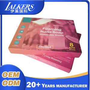 Portable Hand Soap Sheets Eco Friendly Plastic Free Hand Wash Soap Paper