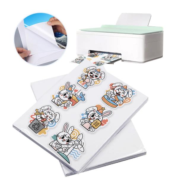 Cheap Custom Private Label Printing A3 A4 A5 Size Paper 108gsm Matte Sticker for sale