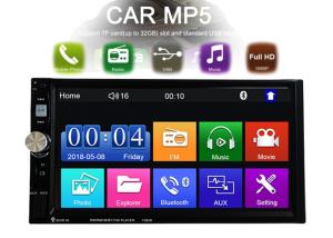 China 7 Central Multimidia MP5 2 Din Bluetooth with Radio USB SD Autoradio Car Radio Video Player Mirror-link S-7080B on sale