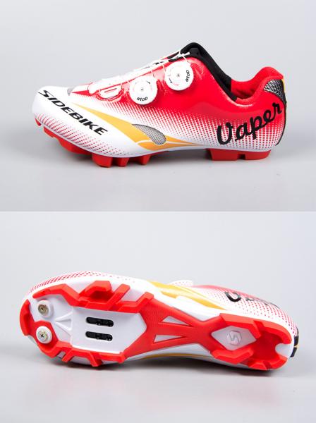 Atop Dials Adjustable Cycling Shoes Compatible With Flat Pedals SPD Shoes