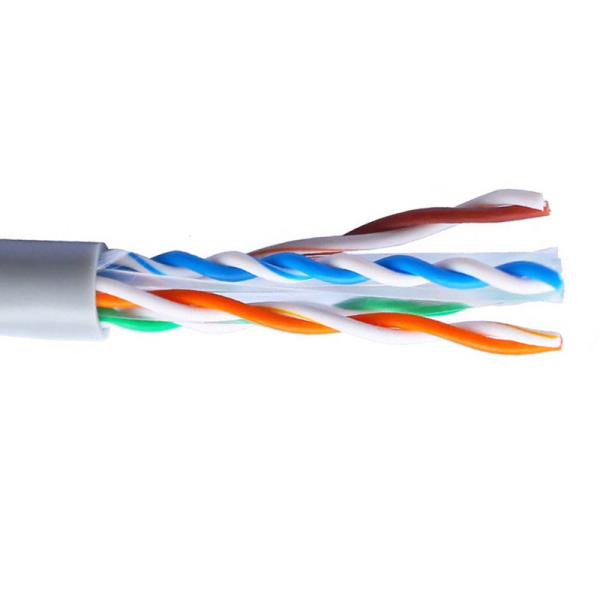 Cheap Standard UTP Cat6 Ethernet Lan Cable 23AWG Bare Copper 305 Meter Gray PVC Jacket for sale