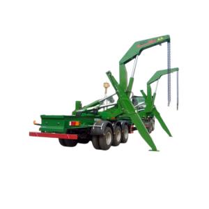 China Cnhtc HOWO TX Truck Mounted Crane 3 Axle 20FT 40FT Container Side Lifter Self Loader Crane Truck Trailer on sale
