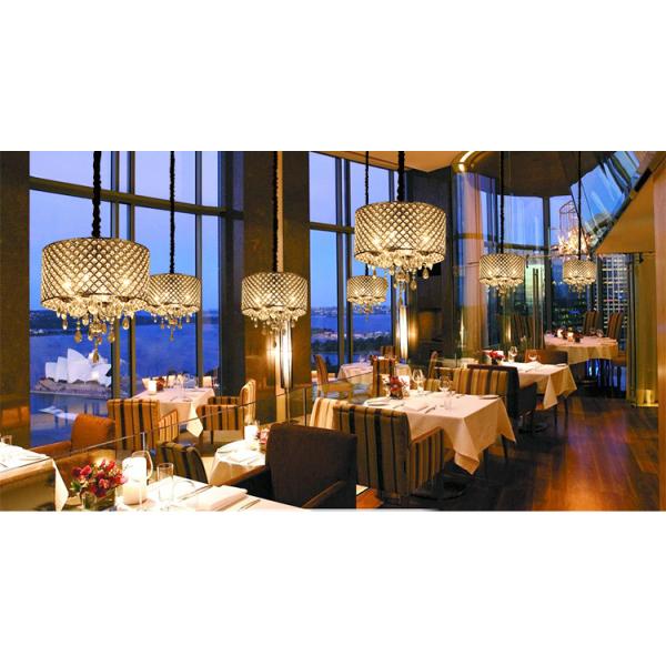 Modern Chandelier Ceiling Lighting with Crystal Lampshade Lighting Dining room Kitchen Hanging Lamp (WH-MI-77)