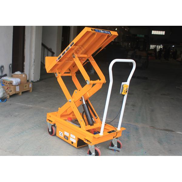 45 Degree Mini Mobile Portable Electric Scissor Lifting Table Trolley Hydraulic 800kg