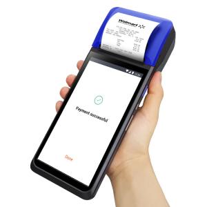 China 6 Inch Screen Display All In One Touch POS Offer Free SDK Mobile Pos Terminal With Printer on sale
