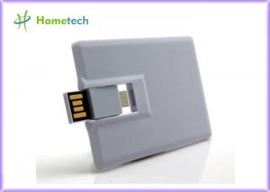Best White Plastic Credit Card OTG / Mobile Phone USB Flash Drive 16GB 32GB for Smart Phone wholesale