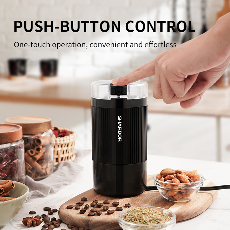 Portable Battery Operated Coffee Bean Grinder 200W Self Grinding Espresso Machine