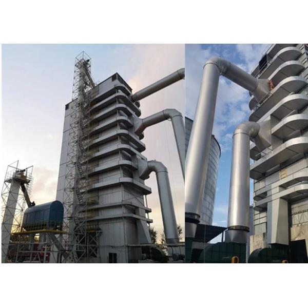 Continuous Grain Dryer Tower Machine PLC Control With Silos