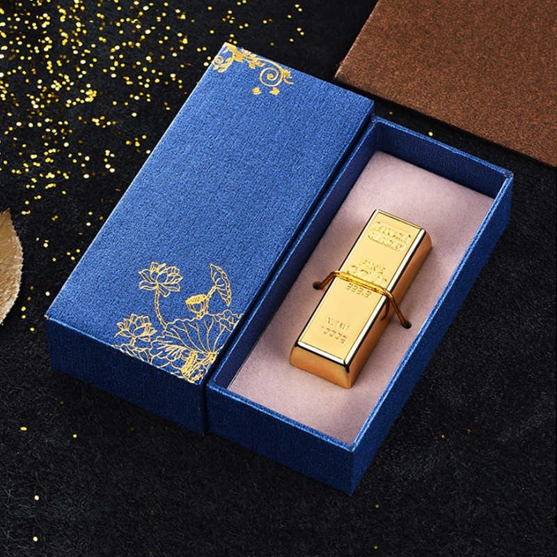 128GB Gold Bar Metal USB Flash Drive 2.0 8MB/S Full Memory OEM ODM