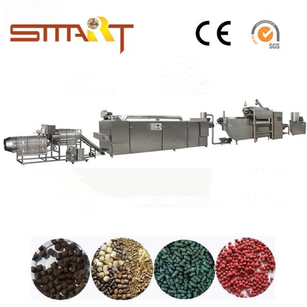 Cheap 120-150kg / Hr Pet Food Extruder Machine Electric Power Automatic Fish Feed Machine for sale