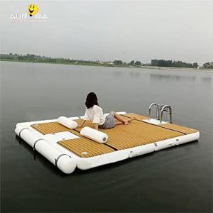 China Sunbathing Inflatable Dock Platform PVC Inflatable Sport Boats Yacht Dock on sale