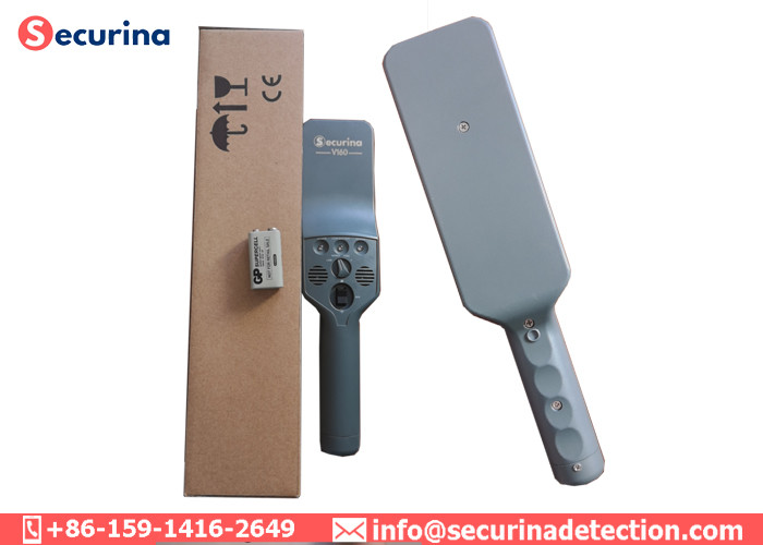 Three LED Indicators Hand Held Security Detector ABS Plastic 4 Levels Super Sensitive