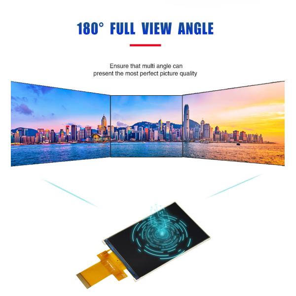 3.98 Inch TFT LCD Module SPI IC ST7796U 320x480 Resolution IPS LCD Display