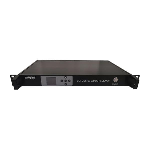 Rack-mounted HD COFDM Wireless Video Receiver VHF/UHF P2P Reciever for Transmitter