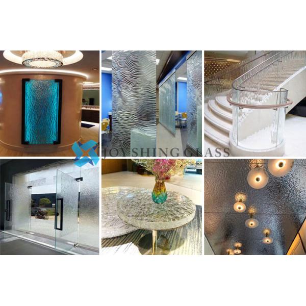 Customized Curved Hot Melt Glass Pattern Shape Color Size Thickness