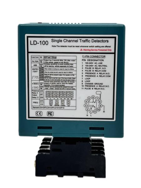 Cheap 15-2000 μH 100-240 VAC Single Channel Loop Detector For Boom Barrier Safety Accurate Detection for sale