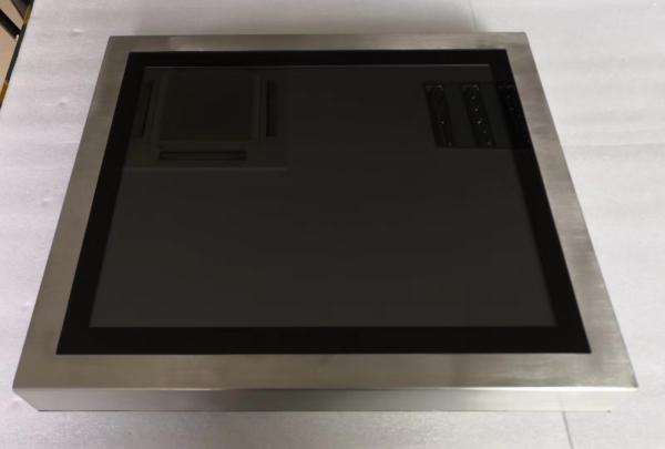 Cheap 15" Pure Flat Stainless Steel Industrial Touch Screen PC Resistive Capacitive HMI Linux for sale