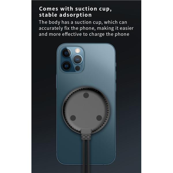 10 W Smart Suction Cup OCP Desktop Wireless Charger For Iwatch Airpods