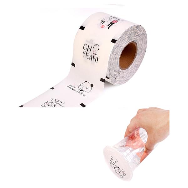 Cheap PP Coffee Cup Sealing Films 126*122MM Leakage Prevention For Food Packing for sale