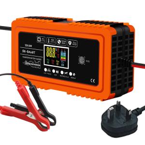 Best 12V/20A Intelligent Repair Type Automatic 9-Stages LCD Car Battery Charger for Dry Wet Lead Acid Battery Power Charging wholesale