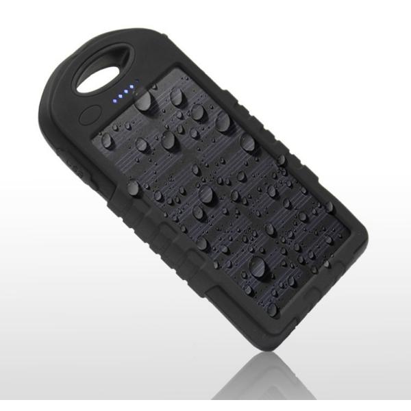 5V2.1A 4000mAh Carabiner Keychain Solar Power Banks