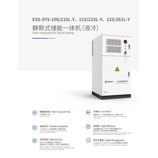 Sustainable Silent Integrated ESS Ferrous Lithium Phosphate Battery with 0.99 Power Factor
