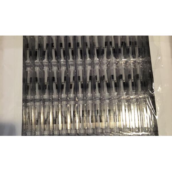 Plastic Nylon Brush On Nail Polish Replacement White and Grey