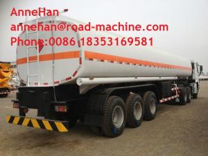 35000L 3 FUWA Axle Aluminum Fuel Tank Semi Trailer Trucks Stainless Steel Oil Tank Truck