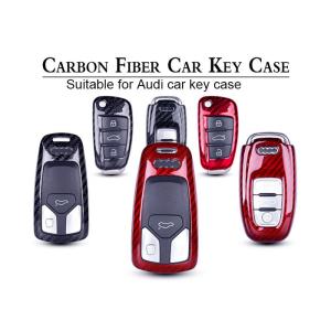 Best Smart Remote Wear Resistant Audi Carbon Fiber Key Cover wholesale