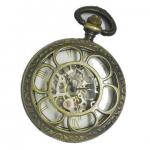 Mechanical Automatic custom Gold Pocket Watches round shape , CE ROHS certificat