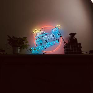 Best Acrylic Customized Neon Light Box Sign Pink Cocktail Waterproof wholesale