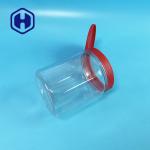 Flip Top Hexagonal Clear PET Plastic Jars For Bath Salts 660ml