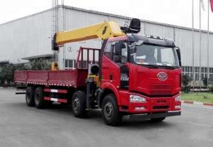 Best 4 Axles 8x4 Truck Mounted Crane , 12 Ton Hydraulic Truck Crane wholesale