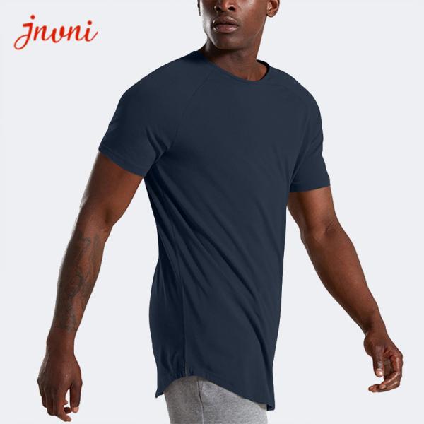 Cheap Cotton Blend  Mens Muscle T Shirt Tight Fitting Muscle Short Sleeve Men'S T-Shirts for sale