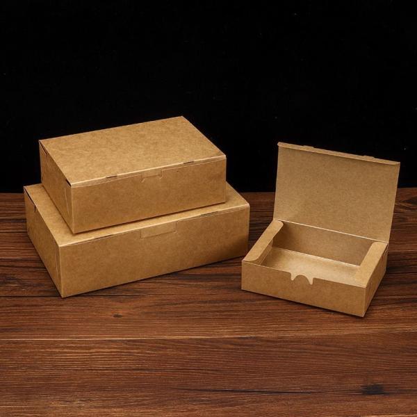 White Cardboard Customized Gift Box Paper Fast Food Packaging Box For Restaurant Snacks