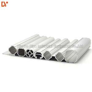 Best Industrial Aluminium Lean Pipe Cylindrical Profile 1-2.0mm Thickness Sliver Colour wholesale