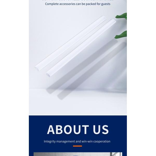 PC Light Cover LED Tube Head Light Cover LED Strip Light Housing PC Diffuser Plastic Profiles Customied