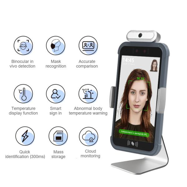 IP65 Infrared Thermal Face Recognition Device Smart Lock Access Control Terminal