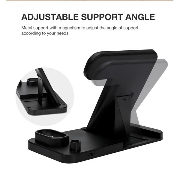 Multifunction 2W ABS 139mm 4 In 1 Wireless Charging